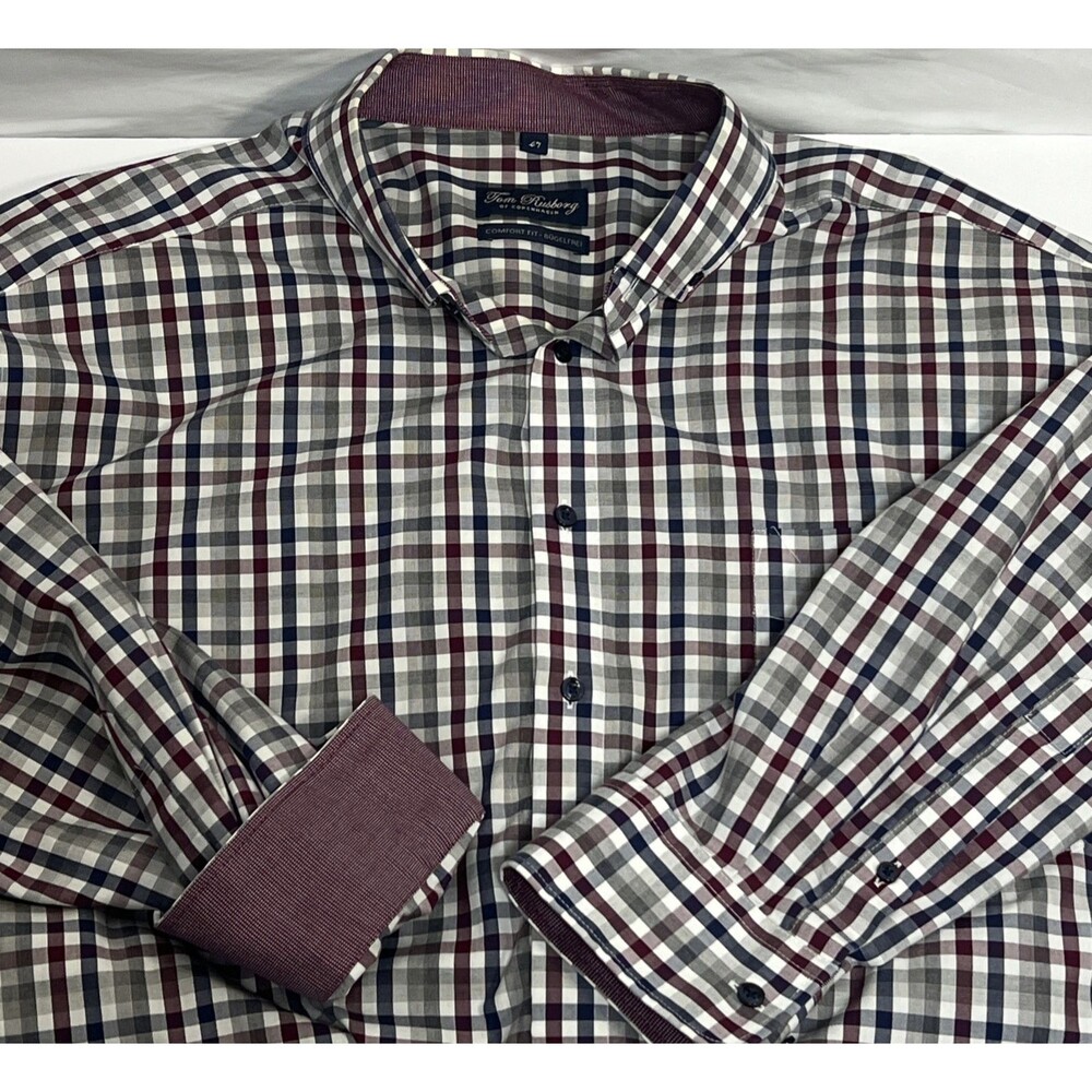 Tom Rusborg of Copenhagen Flip Cuff Comfort Fit Button Down Size 47